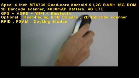Highton Cheapest 4 inch Rugged Android PDA HP405 NFC UHF RFID Barcode scanner handhelds PDA computer