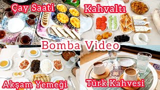 Eltimle Evimde Koca Bir Günüm Önce Kahvaltı, Öğle Kahvesi, Akşam Yemeği Çay Saati Görümceme Gittik
