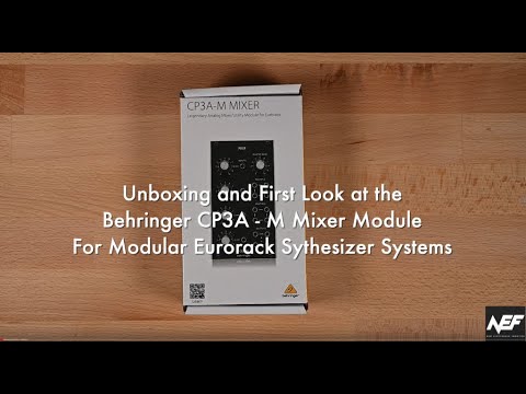 Behringer CP3A-M Mixer Module Unboxing and First Look