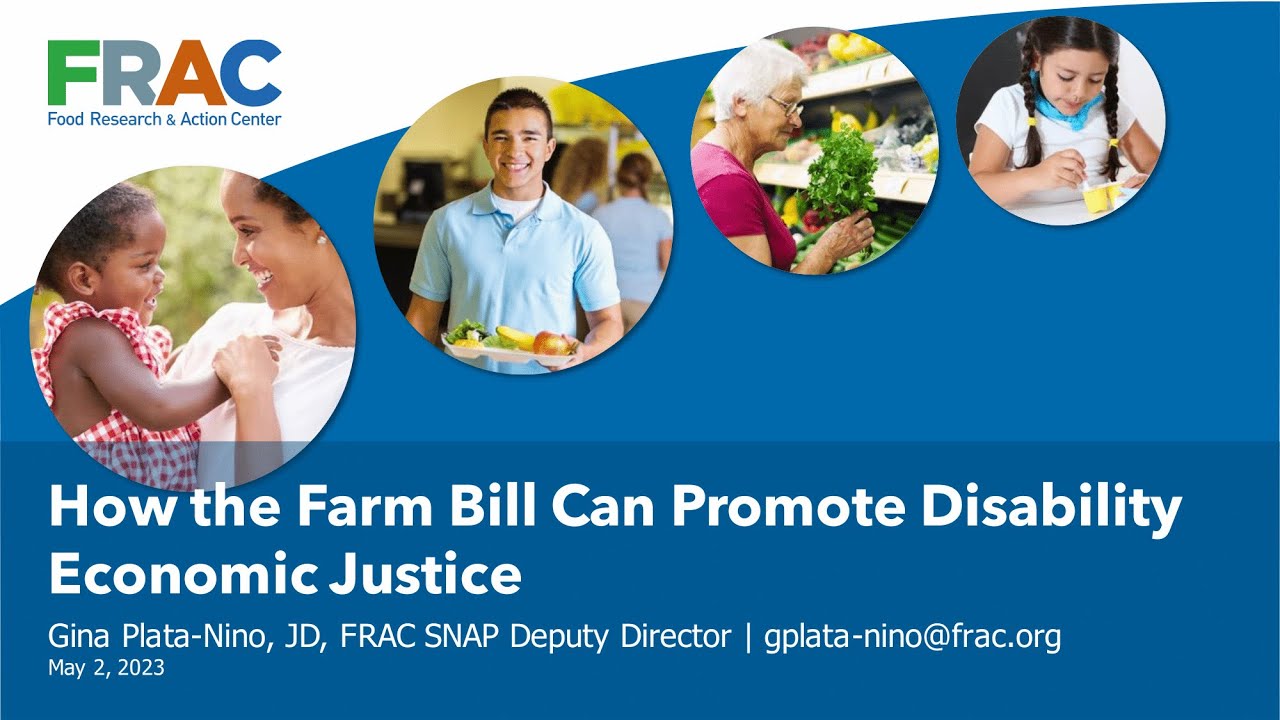 How the Farm Bill Can Promote Disability Economic Justice