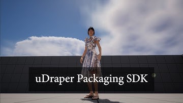 uDraper packaging SDK for real-time cloth simulation in Unreal Engine
