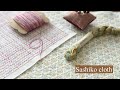 刺し子【完成品紹介】DARUMAの新作ふきんも#刺し子#刺し子ふきん#さしこちゃん