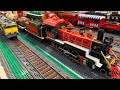 LEGO Trains - North Pole Railroad Train Running Around The Layout