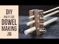 DIY Dowel Making Jig - Make Multi Size Wood Dowels Using Planer Blades.