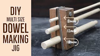 : DIY Dowel Making Jig - Make Multi Size Wood Dowels Using Planer Blades.