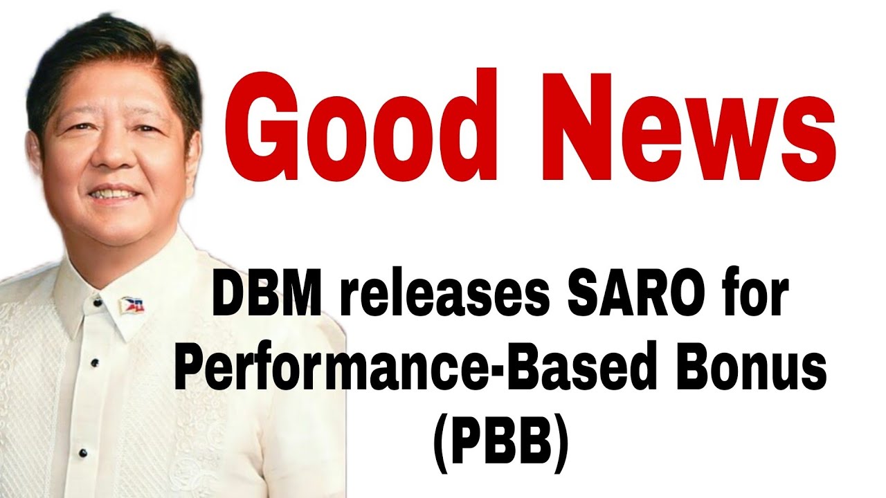 Good News! DBM releases the SARO for Performance -Based Bonus (PBB) of Teachers