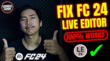 TUTORIAL FIX LIVE EDITOR FC24 100% BERJALAN - TUTORIAL by GOONERS GAMING #fc24