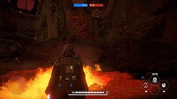 Star Wars Battlefront 2 (PC)- Fallen Order Vader on Mustafar Gameplay | Heroes vs Villains