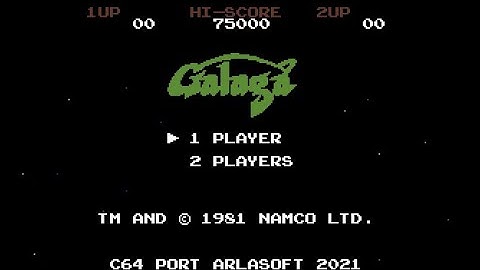MiSTer (FPGA) C64: Galaga v103 Arlasoft (Co-op) [2021]