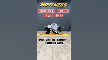 Revolved Bound Gate PoseParivritta Baddha Parighasana #yoga #motivation #yogawithsandeep #basicyoga
