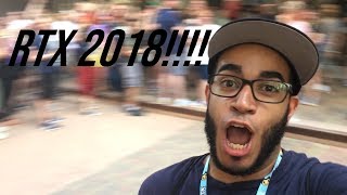 RTX 2018! VLOG: Day 1 - Going to AUSTIN, TX & Lets Play Live!