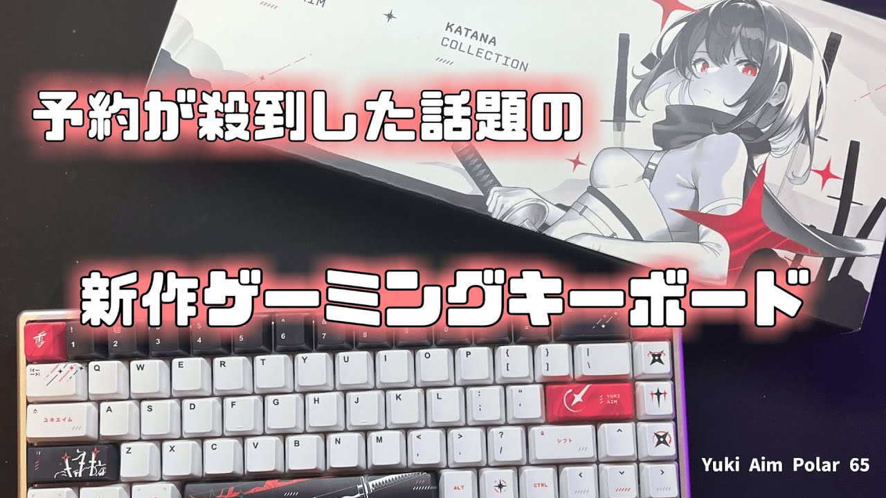 Unbox & Sound Test Yuki Aim Polar65 Katana - Hiragana Edition 