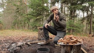 Serdar KILIÇ'ın çam reçinesi, çam katranı çıkarma yöntemi. 1080p video Resimi