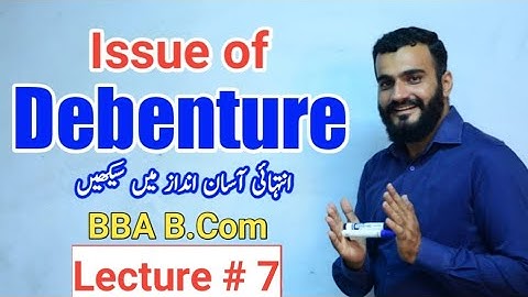 Debenture issue | issue of debenture | Advanced accounting | BBA B.Com Debenture