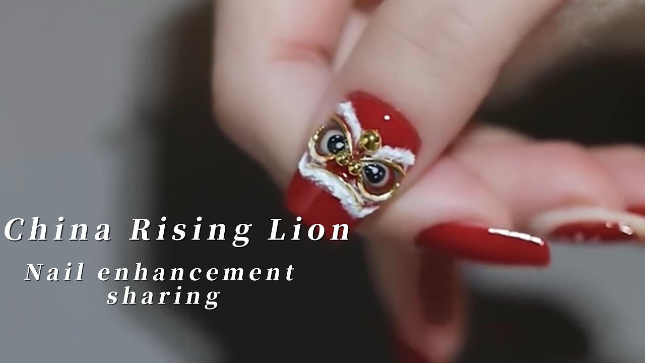 Erin s Nail Art Chinese Lion Dance Nail Art Take You To Celebrate The Erin s Nail Art Chinese Lion Dance Nail Art Take You To Celebrate The