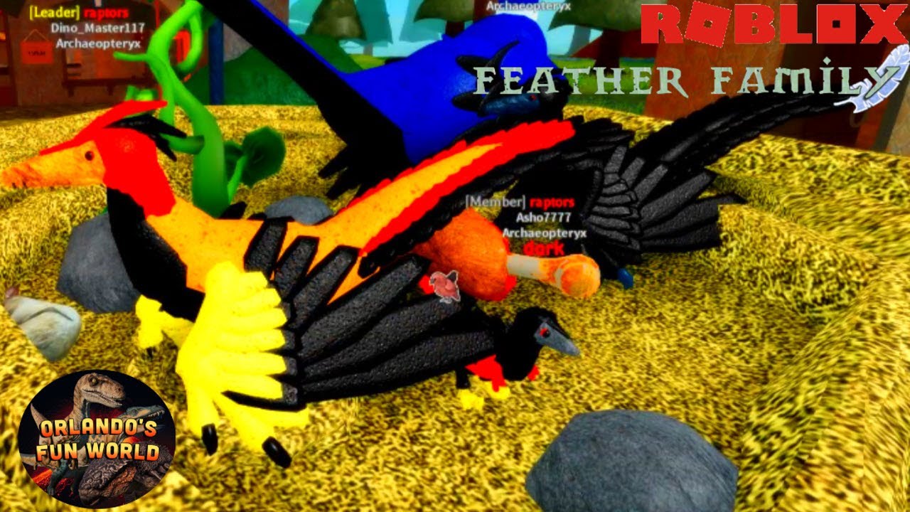 Roblox Feather Family Archaeopteryx Raptors Base Youtube - feather family roblox archaeopteryx