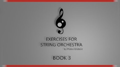 Exercises for string orchestra Book 3