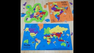 Mapology Combo: India and World Map Puzzle - Map Puzzle - Educational Toy screenshot 5