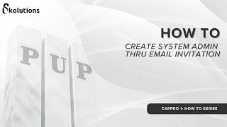 PUP-T Identity Provider: How to Create System Administrator through Email Invitation