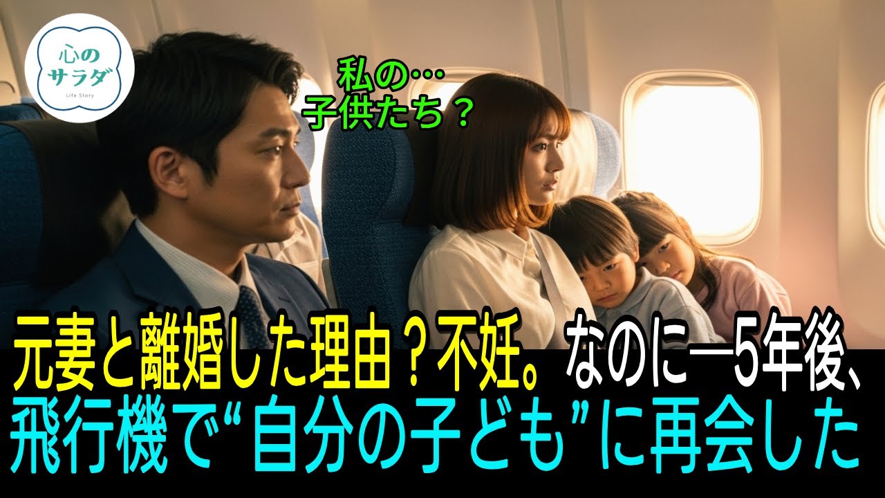 元妻と離婚した理由？不妊。なのに──5年後、飛行機で“自分の子ども”に再会した 