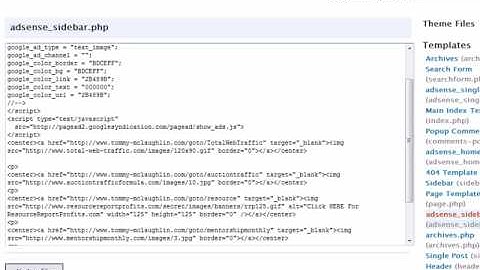 How to add Google Adsense. Banners and Aweber Subscribers Box to your Wordpress Blog