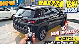 Maruti Brezza Vxi 2025 With New Gst Rate Black Colour Most Vfm Brezza Vxi On Road Price.
