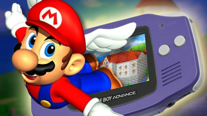 Why Mario 64 is a Gameboy Advance game