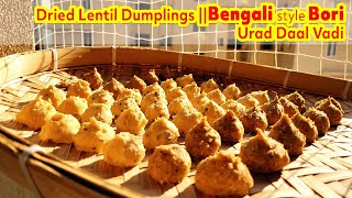 Dried Lentil Dumplings Bengali Masala Bori Recipe Urad Dal Badi Recipe