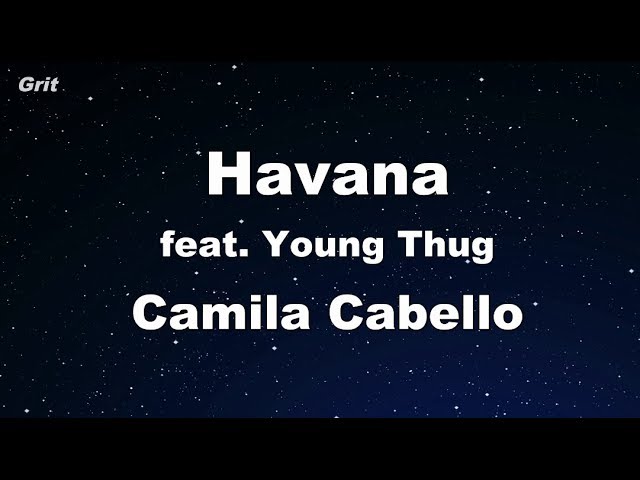 Havana ft. Young Thug - Camila Cabello Karaoke 【With Guide Melody】 Instrumental