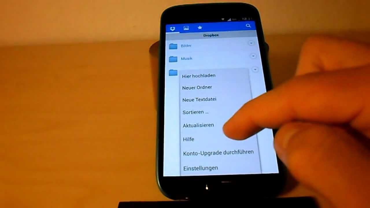 Samsung Galaxy S4 S6 S7 S8 S9 - Bilder, Musik, Videos mit Dropbox auf