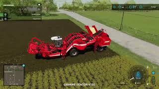 [PART 2] Harvesting potatoes, Farming Simulator 22 Gameplay(No commentary)