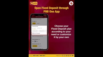 Open Fixed Deposit via PNB One