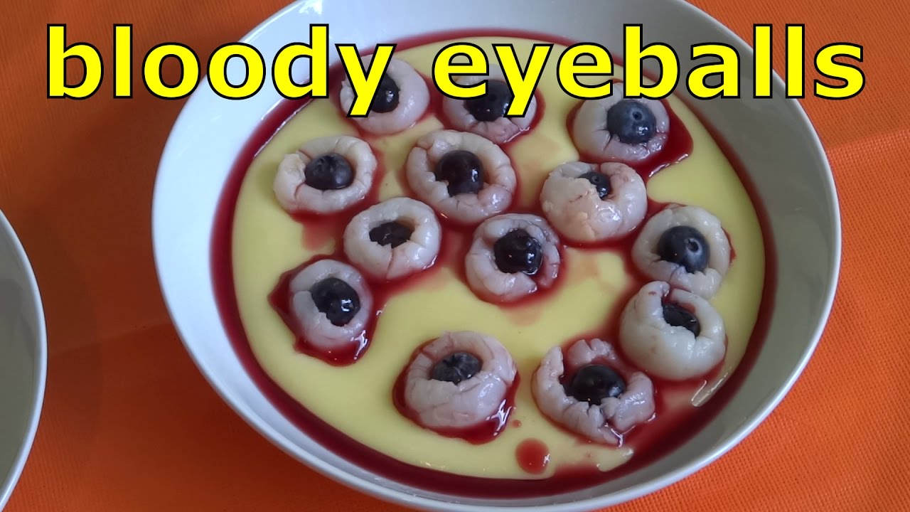 Bloody Eyeballs In Pus Cocktail Decoration Halloween Recipe Youtube