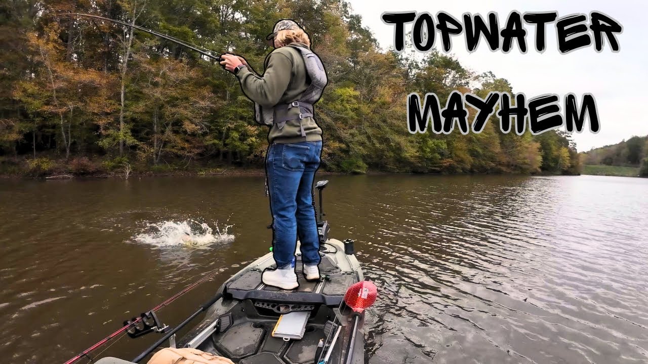 Fishing Topwater On A NEW Lake