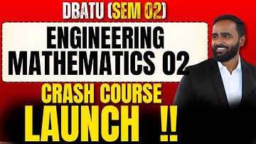 Engineering Mathematics 2 Crash Course Launch|DBATU|Pradeep Giri Sir
