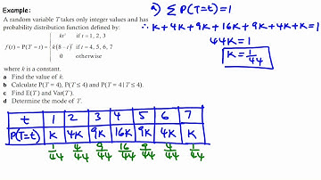 Variance and Standard deviation of  a Discrete Random Variable (Part 3)