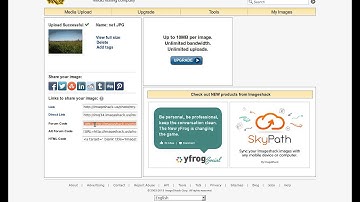 How to upload images to a web forum using imageshack