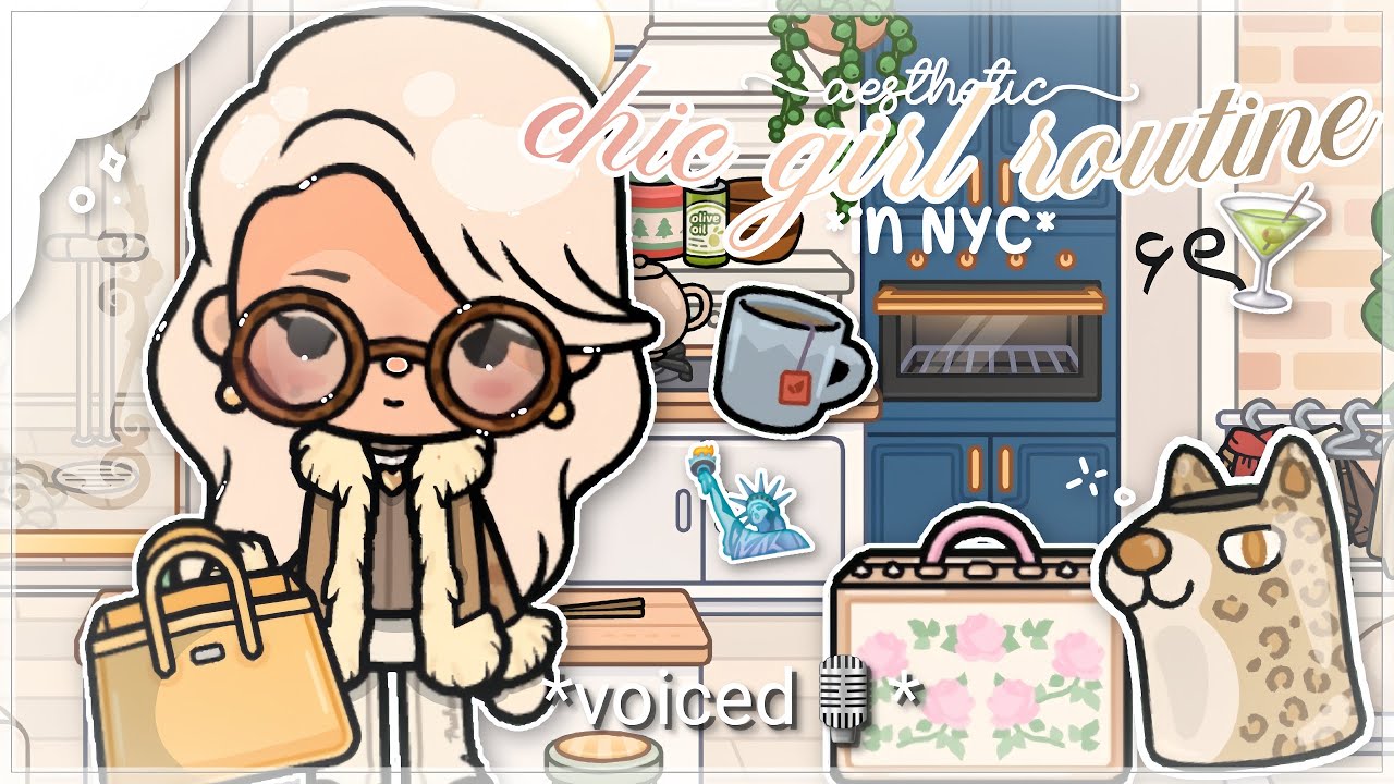 || 🍸*ШИКАРНАЯ* рутина девушки в Нью-Йорке🗽۶ৎ|| *озвучено🎙*// Ролевая игра Toca Boca