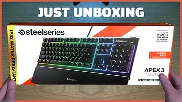 UNBOXING SteelSeries Apex 3 RGB Gaming Keyboard - RELAX ASMR