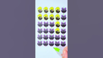 Poppy playtime Smiling Critters Catnap KickinChicken connect puzzle #puzzle #game #poppyplaytime