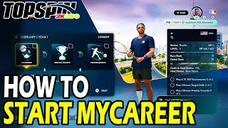 How to Start the Best MyCareer in TopSpin 2k25