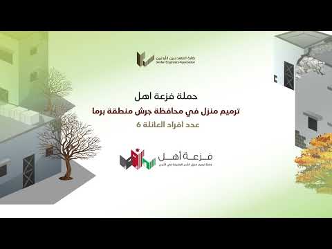 ترميم منزل في محافظة جرش برما ضمن حملة فزعة أهل لترميم منازل الأسر العفيفة
