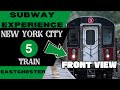 New york city subway 5 express train to eastchester front view