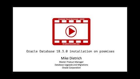 Installation of Oracle Database 18.3.0 on premises / Linux