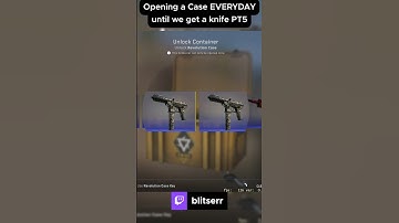 Opening a Case EVERYDAY until we get a knife - Day 5 #shorts