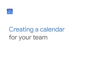 Create a team, project, or vacation calendar on Google Calendar