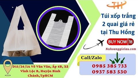 Túi xốp trắng 2 quai giá rẻ uy tín | Túi xốp