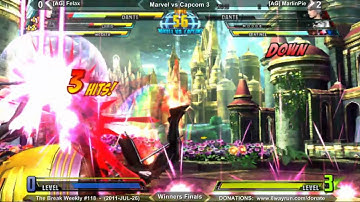 The Break Weekly #117 - MvC3 WF2 - [AG] Felax VS [AG] MarlinPie