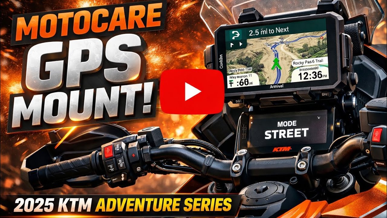 Тест крепления GPS-навигатора MotoCare на мотоцикле KTM Adventure Series 2025 года 😱 