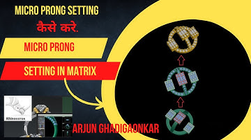 Micro prong setting in matrix